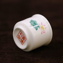 Bộ 5 Chén Sứ Trắng Hoa Sen Hồng Lá Xanh 4 Bo 5 Chen Su Trang Hoa Sen Hong La Xanh 6