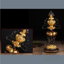 Bộ Tám Cát Tường Bằng Đồng, Cao 21cm 9 Bo Tam Cat Tuong Bang Dong Cao 21cm 7