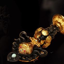 Bộ Tám Cát Tường Bằng Đồng, Cao 21cm 8 Bo Tam Cat Tuong Bang Dong Cao 21cm 8