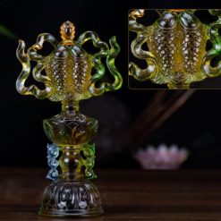 Bộ Tám Cát Tường Lưu Ly, Cao 18cm 12 Bo Tam Cat Tuong Luu Ly Cao 18cm 6