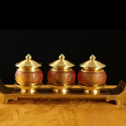 Chén Nước Thờ Lưu Ly Bọc Đồng Màu Vàng, Nhiều Kích Cỡ 3 Chen Nuoc Tho Luu Ly Boc Dong Mau Vang Nhieu Kich Co 3