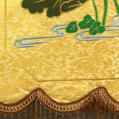 Co Gioi Dinh Chan Huong Mau Vang Theu Hoa Sen 36x60cm CGD 01 1