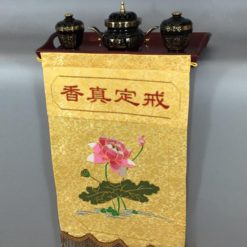 Co Gioi Dinh Chan Huong Mau Vang Theu Hoa Sen 36x60cm CGD 01 4