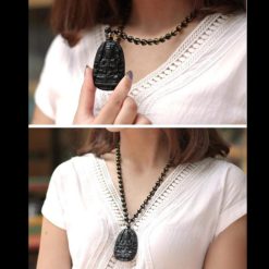 Day Chuyen Hinh Duc A Di Da Da Ngoc Obsidian 6