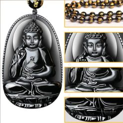 Day Chuyen Hinh Duc A Di Da Da Ngoc Obsidian 7