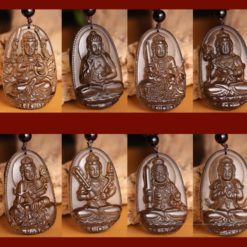 Dây Chuyền Hình Phật Bồ Tát, Chất Liệu Đá Ngọc Obsidian 3 Day Chuyen Hinh Phat Bo Tat Chat Lieu Da Ngoc Obsidian 4