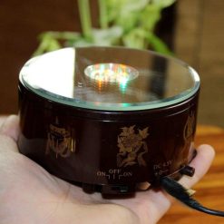 Đế Led 7 Mầu Tám Cát Tường Xoay, Kiêm Máy Niệm Phật 11.4cm 6 De Led 7 Mau Tam Cat Tuong Xoay Kiem May Niem Phat 11.4cm 2