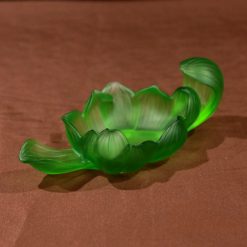 Đế Sen Bằng Lưu Ly Mầu Xanh Lá 1 De Sen Bang Luu Ly Mau Xanh La 1