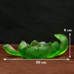 Đế Sen Bằng Lưu Ly Mầu Xanh Lá 3 De Sen Bang Luu Ly Mau Xanh La 2