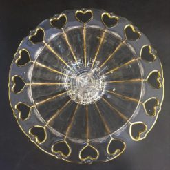 Đèn Dầu Thủy Tinh Viền Vàng Cỡ Đại, Cao 44cm, Đường Kính 34cm 4 Den Dau Thuy Tinh Vien Vang Co Dai Cao 44cm Duong Kinh 34cm 2