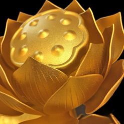 Hoa Sen (Bình Bông) Thờ Cúng Đồng 9 Bông Mạ Vàng, Cao 80cm 8 Hoa Sen Binh Bong Tho Cung Dong 9 Bong Ma Vang Cao 80cm 2