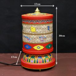 Kinh Luan Cam Dien Bang Hop Kim Mau Do Co Tung Kinh Chu Mau Do Mau Vang Cao 30cm 1