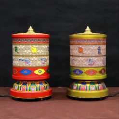 Kinh Luan Cam Dien Bang Hop Kim Mau Do Co Tung Kinh Chu Mau Do Mau Vang Cao 30cm 2