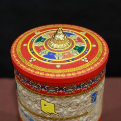 Kinh Luan Cam Dien Bang Hop Kim Mau Do Co Tung Kinh Chu Mau Do Mau Vang Cao 30cm 4