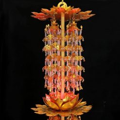 Lọng Đôi (Loại Treo 2 Mặt), Bằng Hợp Kim Mạ Vàng, Cao 1.2m 8 Long Doi Loai Treo 2 Mat Bang Hop Kim Ma Vang Cao 1.2m 3