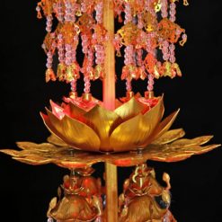 Lọng Đôi (Loại Treo 2 Mặt), Bằng Hợp Kim Mạ Vàng, Cao 1.2m 7 Long Doi Loai Treo 2 Mat Bang Hop Kim Ma Vang Cao 1.2m 4