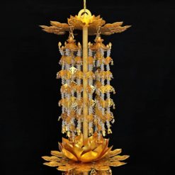 Lọng Đôi (Loại Treo 2 Mặt), Bằng Hợp Kim Mạ Vàng, Cao 1.2m 4 Long Doi Loai Treo 2 Mat Bang Hop Kim Ma Vang Cao 1.2m 7