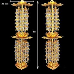 Lọng Đôi (Loại Treo 2 Mặt), Bằng Hợp Kim Mạ Vàng, Cao 1.2m 2 Long Doi Loai Treo 2 Mat Bang Hop Kim Ma Vang Cao 1.2m 9