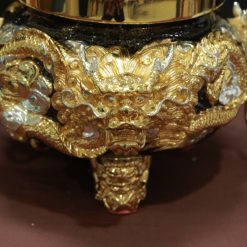 Lư Trầm Cửu Long Bằng Đồng Đài Loan, Đường Kính Miệng 18.5cm 2 Lu Tram Cuu Long Bang Dong Dai Loan Duong Kinh Mieng 18.5cm 3