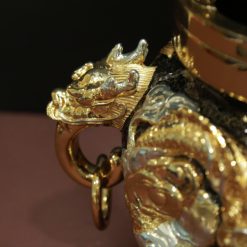 Lư Trầm Cửu Long Bằng Đồng Đài Loan, Đường Kính Miệng 18.5cm 1 Lu Tram Cuu Long Bang Dong Dai Loan Duong Kinh Mieng 18.5cm 4