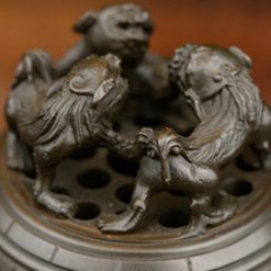 Lư Trầm Kỳ Lân Bằng Đồng Màu Đất Nung, Kích Thước 10cm x 15cm, Trọng Lượng 2,6kg 1 Lu Tram Ky Lan Bang Dong Mau Dat Nung Kich Thuoc 10cm x 15cm Trong Luong 26kg 1