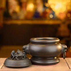 Lư Trầm Kỳ Lân Bằng Đồng Màu Đất Nung, Kích Thước 10cm x 15cm, Trọng Lượng 2,6kg 2 Lu Tram Ky Lan Bang Dong Mau Dat Nung Kich Thuoc 10cm x 15cm Trong Luong 26kg 5