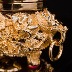 Lu Tram Luong Long Tranh Chau Bang Dong Dat Vang Kich Thuoc 15cm x 15cm x 15cm Trong Luong 25kg 5