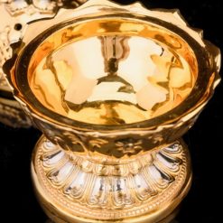 Lu Tram Tam Cat Tuong Bang Dong Dat Vang Kich Thuoc 13cm x 14.5cm Trong Luong 32kg 5