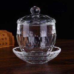 Ly Nước Thờ Trong Suốt Bằng Thuỷ Tinh, Có Nắp, Cao 12cm 1 Ly Nuoc Tho Trong Suot Bang Thuy Tinh Co Nap Cao 12cm 2