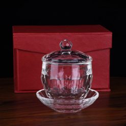 Ly Nước Thờ Trong Suốt Bằng Thuỷ Tinh, Có Nắp, Cao 12cm 5 Ly Nuoc Tho Trong Suot Bang Thuy Tinh Co Nap Cao 12cm 5