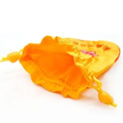 Túi Lụa May Mắn Thêu Chữ Phật Mầu Vàng 5 Tui Lua May Man Theu Chu Phat Mau Vang 2