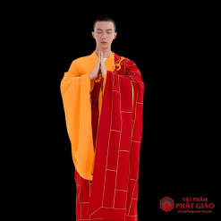 Áo Cà Sa, Áo Tùy Y 25 Điều Màu Đỏ 5 ao ca sa ao tuy y 25 dieu mau do vat pham phat giao la boi 2