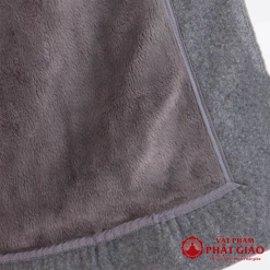 Áo Ghi Lê Mùa Đông 2 Lớp Lót Lông Màu Xám Dùng Cho Tăng, Ni, Nam Nữ Cư Sỹ, Nhiều Size 5 ao ghi le mua dong 2 lop lot mau xam dung cho tang ni cu si vat pham phat giao la boi 5