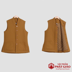 Áo Ghi Lê Trần Bông Màu Vàng Dùng Cho Tăng Ni, Size S,M,L,XL 4 ao ghi le tran bong mau vang dung cho tang ni cu si size s m l xl vat pham phat giao la boi 5