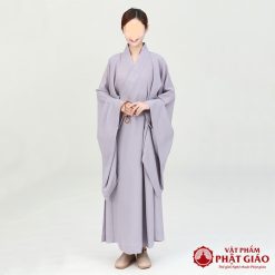Áo Tràng Hải Thanh Đài Loan Màu Lam Cho Phật Tử Nam Nữ Đi Lễ Chùa 3 ao trang hai thanh dai loan cho phat tu nam nu di le chua vat pham phat giao la boi 2