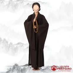 Áo Tràng Hải Thanh Đi Lễ Chùa Vải Đài Loan Màu Nâu, Trang Nhã Và Thanh Lịch 7 ao trang hai thanh di le chua vai dai loan mau nau trang nha va thanh lich vat pham phat giao la boi 1
