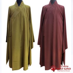 Áo Tràng Hải Thanh Đài Loan Cao Cấp Màu Đỏ Đô Dành Cho Quý Thầy 7 ao trang hai thanh ong tay rong mau do do cao cap danh cho quy thay vat pham phat giao la boi 4