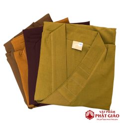 Áo Tràng Hải Thanh Đài Loan Cao Cấp Màu Đỏ Đô Dành Cho Quý Thầy 6 ao trang hai thanh ong tay rong mau do do cao cap danh cho quy thay vat pham phat giao la boi 5