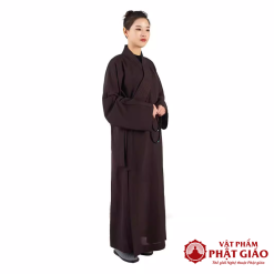 Áo Tràng Phật Tử Màu Nâu Dành Cho Phật Tử Đi Lễ Chùa, Đồ Tu Cho Phật Tử Nam Nữ 2 ao trang phat tu mau nau danh cho phat tu di le chua do tu phat tu nam nu vat pham phat giao la boi 11