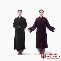 Áo Tràng Phật Tử Màu Nâu Dành Cho Phật Tử Đi Lễ Chùa, Đồ Tu Cho Phật Tử Nam Nữ 7 ao trang phat tu mau nau danh cho phat tu di le chua do tu phat tu nam nu vat pham phat giao la boi 4