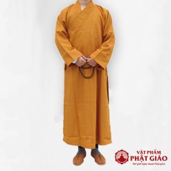 Áo Tràng Trường Sam 7 Vạt Màu Vàng Bò Cho Quý Đại Đức, Hoà Thượng Tăng Ni 4 ao trang truong sam 7 vat mau vang bo cho quy dai duc hoa thuong tang ni vat pham phat giao la boi 2
