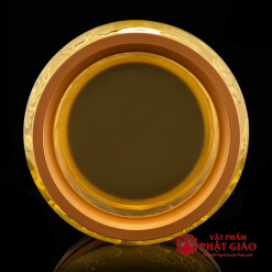 Bát Hương Hà Vận Lưu Ly Vàng Hoa Sen Nổi Đế Đồng, Nhiều Kích Thước 4 bat huong ha van luu ly vang hoa sen noi nhieu co vat pham phat giao la boi 5