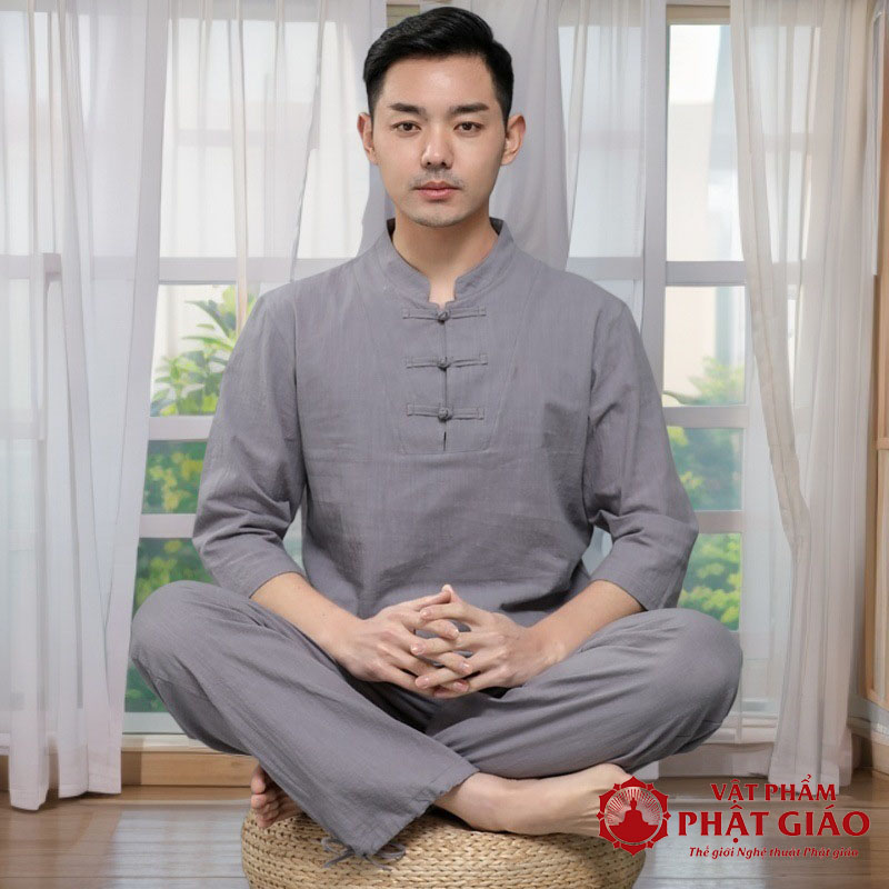 bo-cu-si-nam-co-tru-dai-tay-vai-linen-cao-cap-mau-xam-nhieu-kich-co-vat-pham-phat-giao-la-boi-2 bo cu si nam co tru dai tay vai linen cao cap mau xam nhieu kich co vat pham phat giao la boi 2