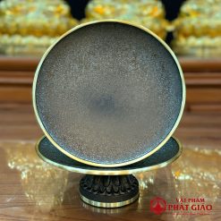 Bộ Đồ Thờ Bằng Đồng Vân Đá Màu Đen Sần, Nhiều Kích Thước 2 bo do tho bang dong van da mau den san nhieu kich thuoc 4