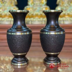 Bộ Đồ Thờ Bằng Đồng Vân Đá Màu Đen Sần, Nhiều Kích Thước 3 bo do tho bang dong van da mau den san nhieu kich thuoc 5