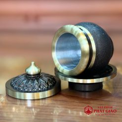 Bộ Đồ Thờ Bằng Đồng Vân Đá Màu Đen Sần, Nhiều Kích Thước 6 bo do tho bang dong van da mau den san nhieu kich thuoc 8