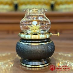 Bộ Đồ Thờ Bằng Đồng Vân Đá Màu Đen Sần, Nhiều Kích Thước 7 bo do tho bang dong van da mau den san nhieu kich thuoc 9