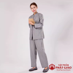 bo quan ao nu phat tu cu si vai xo mau xam dam xam nhat vat pham phat giao la boi 11