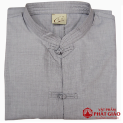 bo thien nam vai truc sa cotton dai tay mau xam vat pham phat giao la boi 3