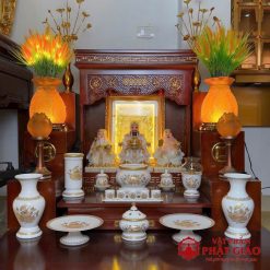 chen nuoc su trang hoa sen vang nhieu kich co 4